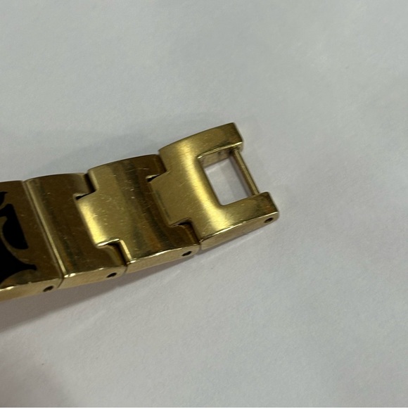 Coach Signature Black & Gold Enamel Bracelet Watch Ladies RARE New Battery Dec24 - Picture 12 of 13